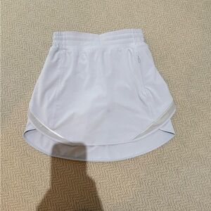 Women's White Athletic Shorts